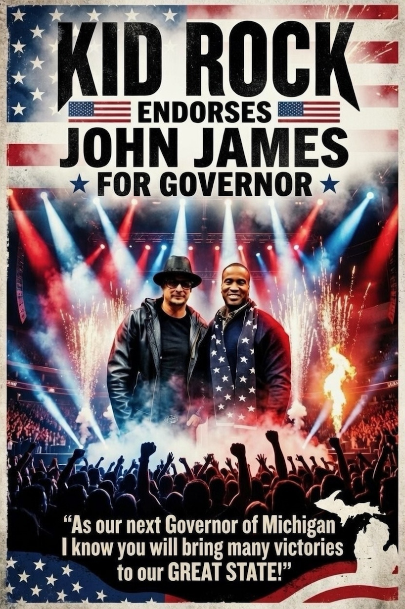 Kid Rock endorses John James